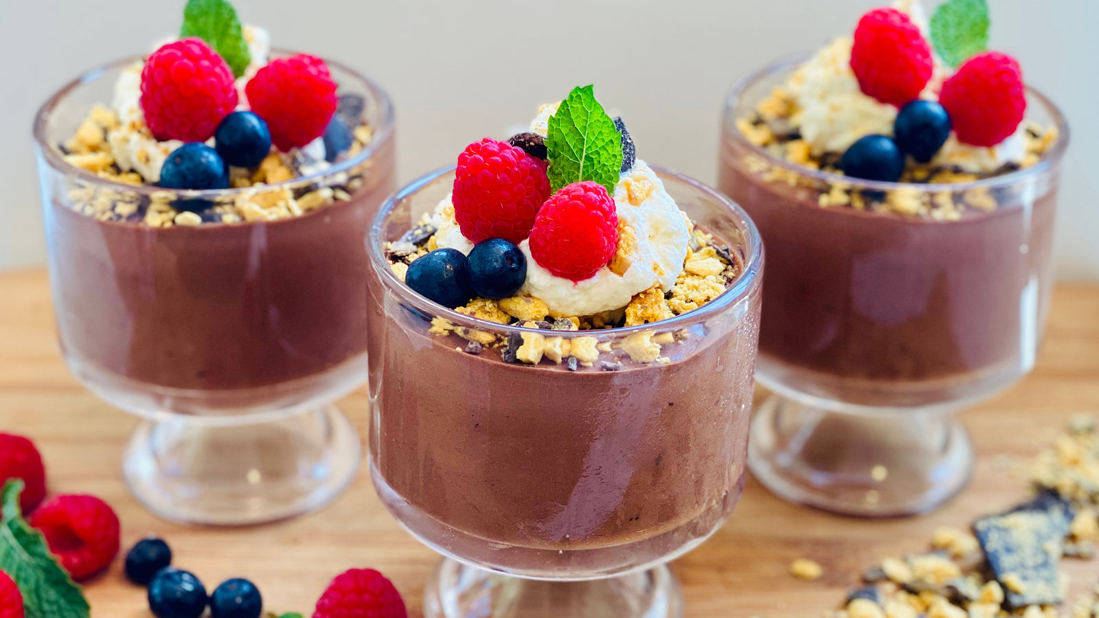 Violet Crumble Chocolate Mousse