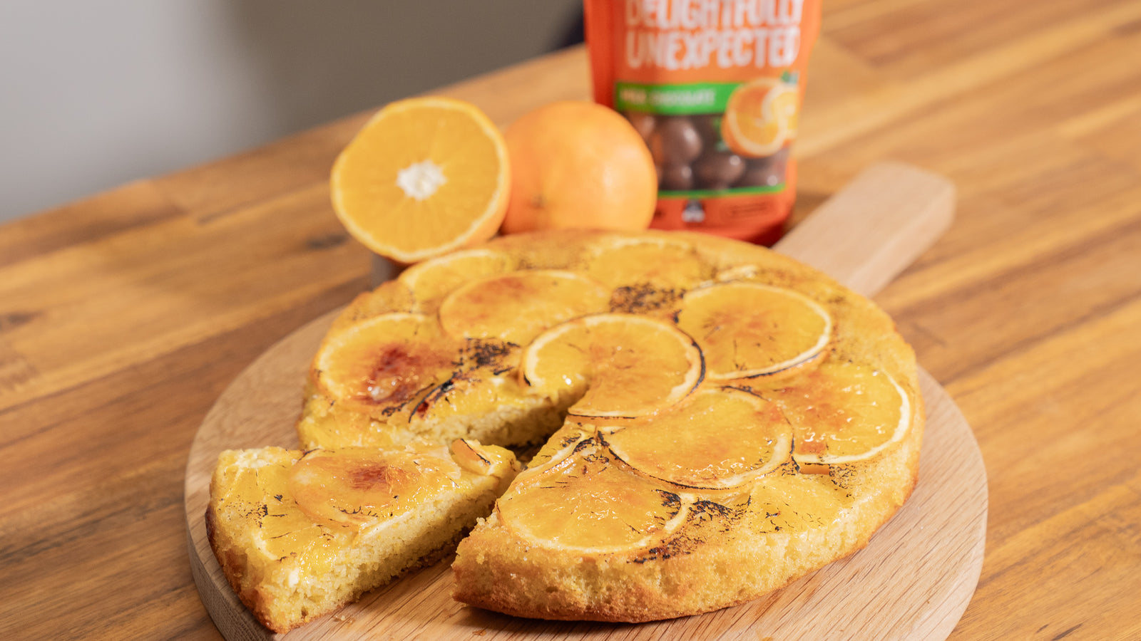 FruChocs Orange Upside Down Cake