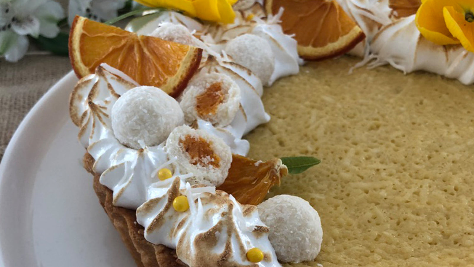 Delightfuls Apricot Coconut Balls Lime & Coconut Tart