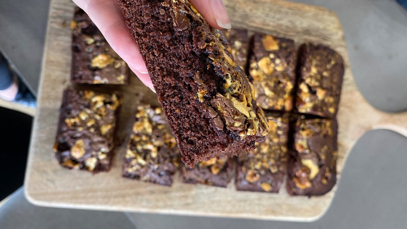 Violet Crumble Brownies