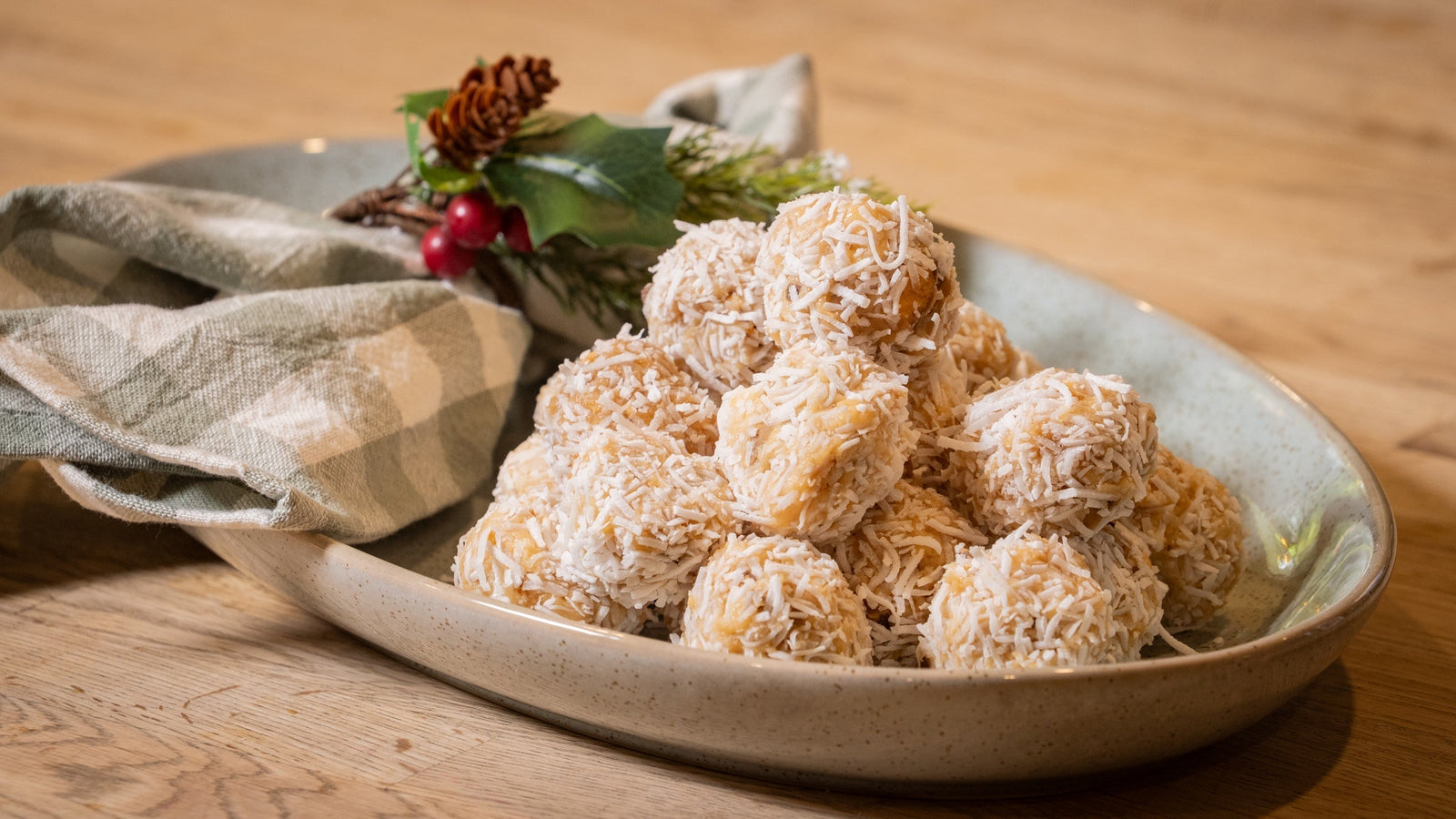 Violet Crumble Peanut Butter Snowball Truffles
