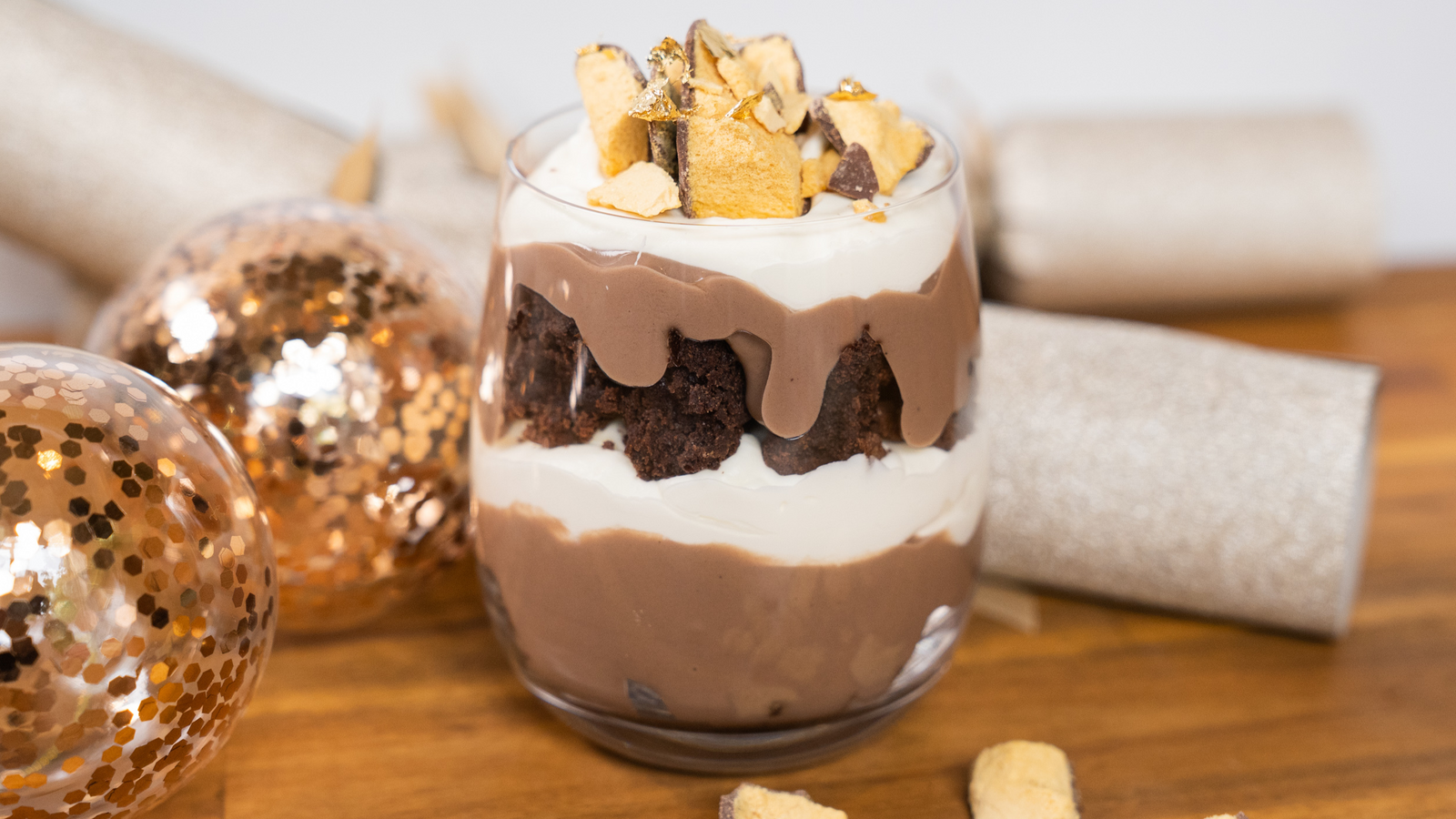 Two Minute Violet Crumble Choc Trifle