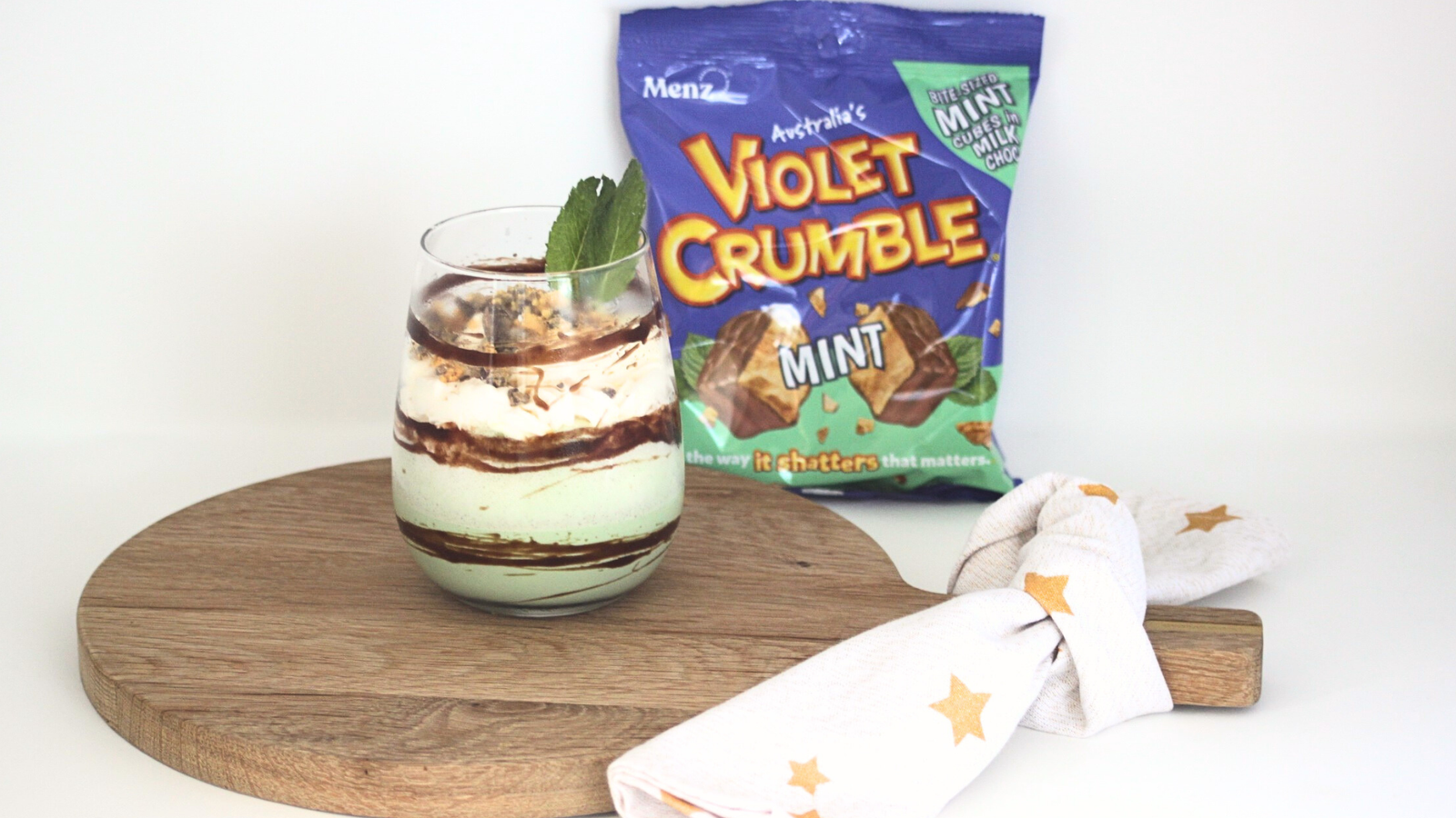 Violet Crumble Mint Mudslide Cocktail